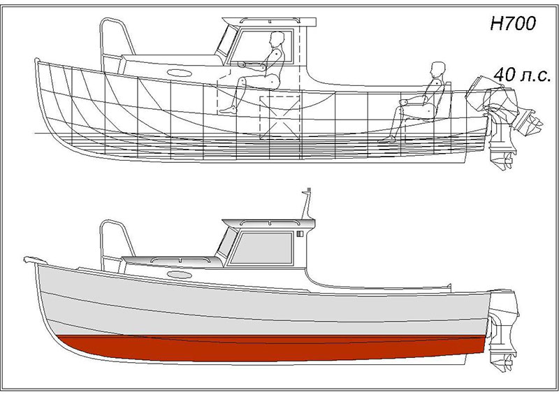 Проект стального катера для самостоятельной постройки